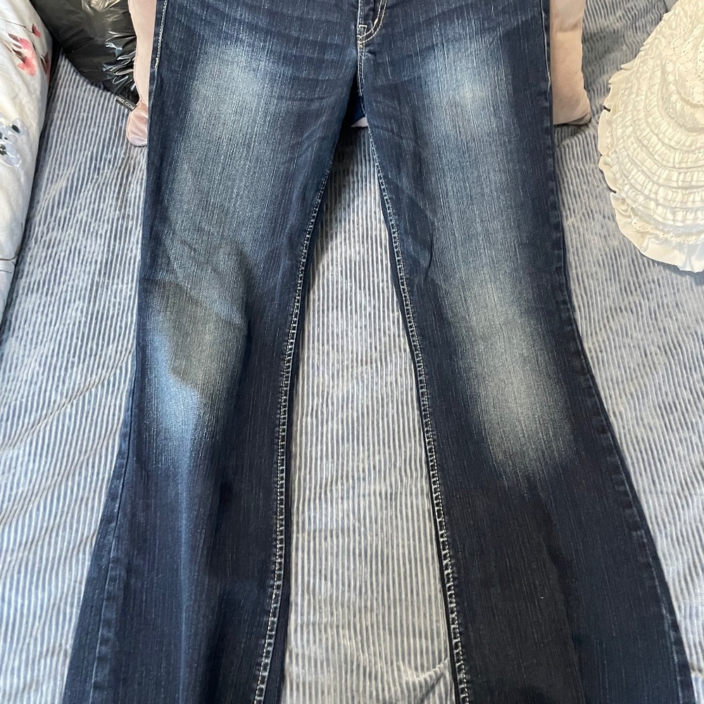 Silver bootcut jeans